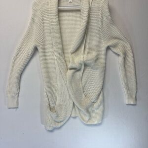 Market & Spruce Cream Open-Front Cardigan